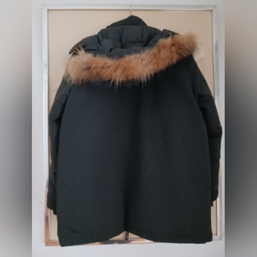 Canada Goose Black Parka   Coat, Size L - Picture 4 of 14